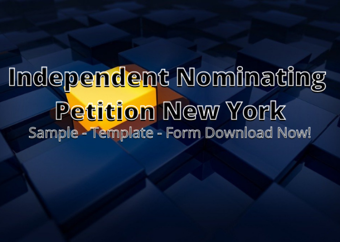 Independent Nominating Petition New York img